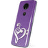 Purple Glitter Musical Heart Moto E5 Plus Skin