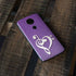 Purple Glitter Musical Heart Moto E5 Plus Skin