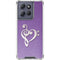 Purple Glitter Musical Heart Moto G 5G (2025) Clear Case