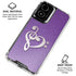 Purple Glitter Musical Heart Moto G Power 5G (2024) Clear Case