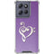 Purple Glitter Musical Heart Moto G Stylus 5G (2025) Clear Case