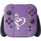 Purple Glitter Musical Heart Nintendo Switch 2 (2025) Joy-Con Controller Skin