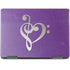 Purple Glitter Musical Heart Notebook 9 Pro 13in (2017) Skin