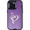 Purple Glitter Musical Heart Otterbox Defender iPhone Skin