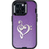 Purple Glitter Musical Heart Otterbox Defender iPhone Skin