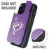Purple Glitter Musical Heart Otterbox Defender iPhone Skin