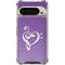 Purple Glitter Musical Heart Pixel 9/9 Pro Clear Case