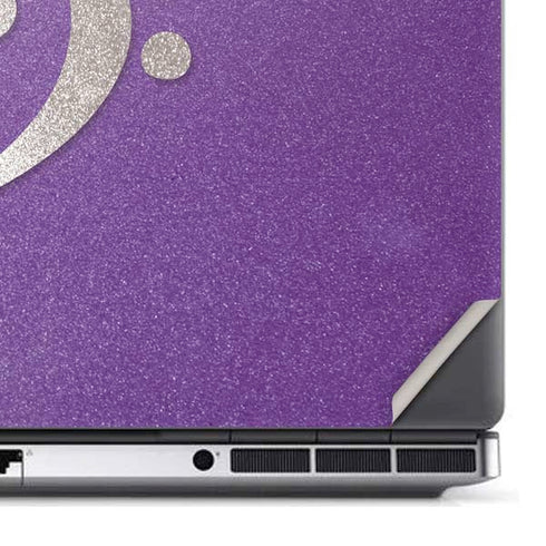 Purple Glitter Musical Heart Dell Precision Skin