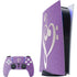 Purple Glitter Musical Heart PlayStation PS5 Skins