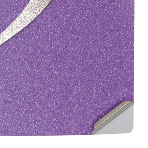 Purple Glitter Musical Heart PS5 Pro Console Skin