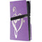 Purple Glitter Musical Heart PS5 Pro Disk Console Skin