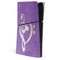 Purple Glitter Musical Heart PS5 Slim Digital Edition Console Skin