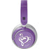 Purple Glitter Musical Heart Surface Headphones Skin