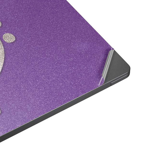 Purple Glitter Musical Heart Surface Laptop 7 15in Skin