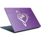 Purple Glitter Musical Heart Surface Laptop Skin