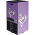 Purple Glitter Musical Heart XBox Series X Digital Edition Console Skin