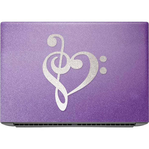 Purple Glitter Musical Heart HP ZBook Fury 16 G10 Skin