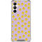 Purple Happy Face Pattern Galaxy A16 5G Clear Case
