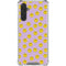 Purple Happy Face Pattern Galaxy A17 Clear Case