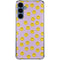 Purple Happy Face Pattern Galaxy A35 5G Clear Case