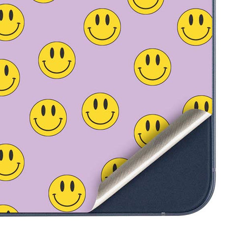 Purple Happy Face Pattern Galaxy A35 5G Skin