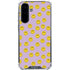 Purple Happy Face Pattern Galaxy A36 5G Clear Case