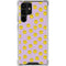 Purple Happy Face Pattern Galaxy S23 Ultra Clear Case