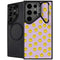 Purple Happy Face Pattern Galaxy S24 Ultra Kickstand Case