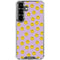 Purple Happy Face Pattern Galaxy S26 Clear Case