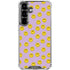 Purple Happy Face Pattern Galaxy S26 Plus Clear Case