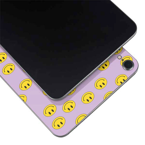 Purple Happy Face Pattern Apple iPad Mini Skin
