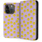 Purple Happy Face Pattern iPhone 15 Pro Folio Case