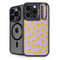 Purple Happy Face Pattern iPhone 15 Pro Max Kickstand Case