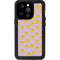 Purple Happy Face Pattern iPhone 15 Pro Waterproof Case
