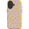 Purple Happy Face Pattern iPhone 16 Magsafe Impact Case