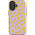 Purple Happy Face Pattern iPhone 16 Magsafe Impact Case