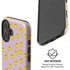 Purple Happy Face Pattern iPhone 16 Magsafe Impact Case