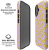 Purple Happy Face Pattern iPhone 16 Magsafe Impact Case