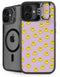 Purple Happy Face Pattern iPhone 16 Plus Kickstand Case