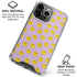 Purple Happy Face Pattern iPhone 16 Pro Clear Case