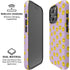 Purple Happy Face Pattern iPhone 16 Pro Magsafe Impact Case