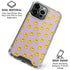 Purple Happy Face Pattern iPhone 16 Pro Max Clear Case