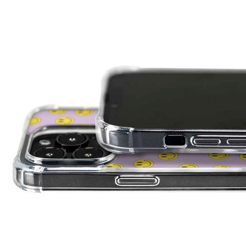 Purple Happy Face Pattern iPhone 16 Pro Max MagSafe Case