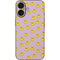 Purple Happy Face Pattern iPhone 16 Skin