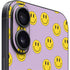 Purple Happy Face Pattern iPhone 16 Skin