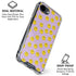 Purple Happy Face Pattern iPhone 16e Clear Case