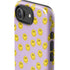Purple Happy Face Pattern iPhone 16e Impact Case