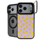 Purple Happy Face Pattern iPhone 18 Pro Kickstand Case