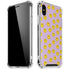 Purple Happy Face Pattern iPhone X/XS Clear Case