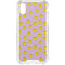 Purple Happy Face Pattern iPhone XS Clear Case
